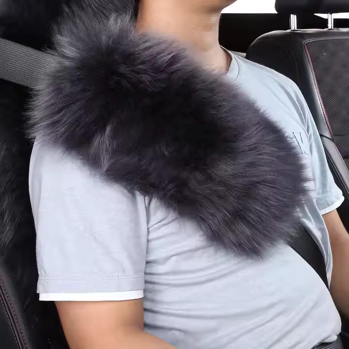 Sheepskin Seat Belt Cover