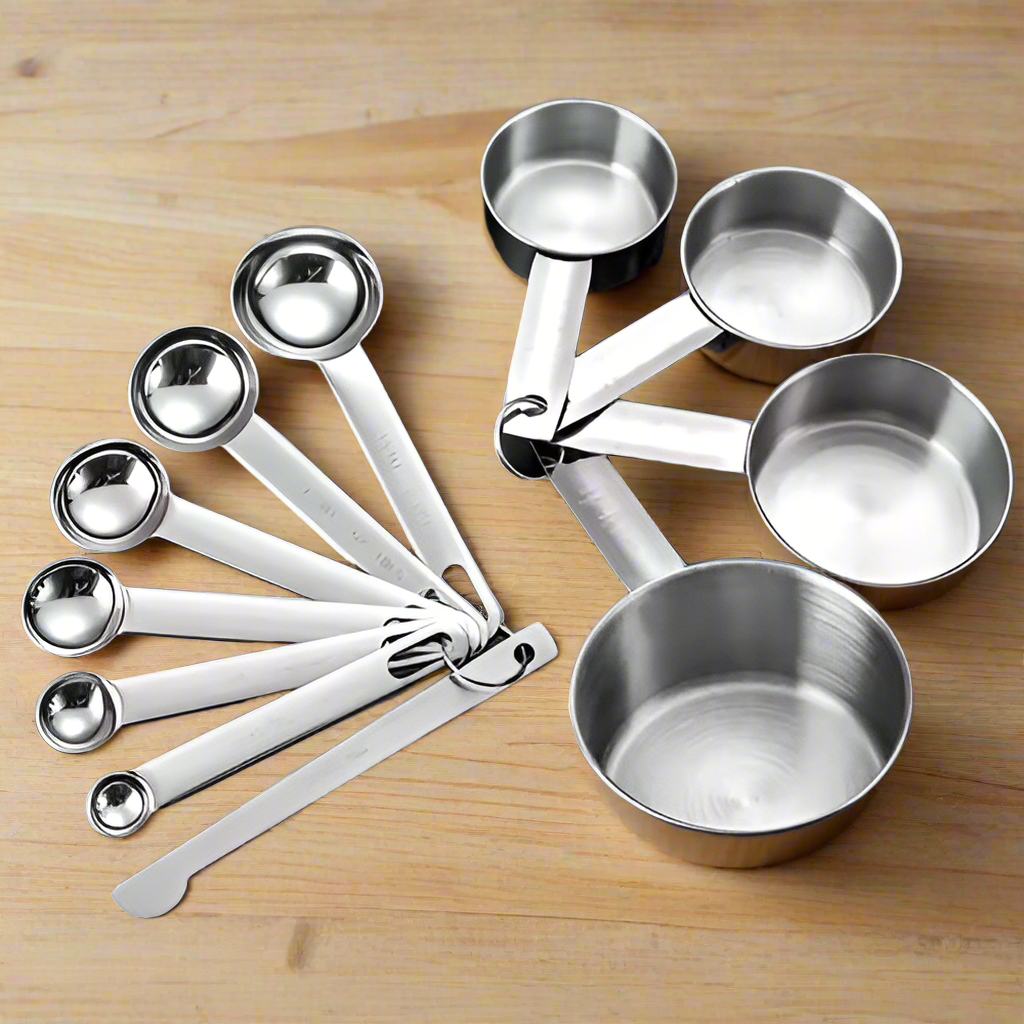 10-Pack Stainless Steel Measuring Cups