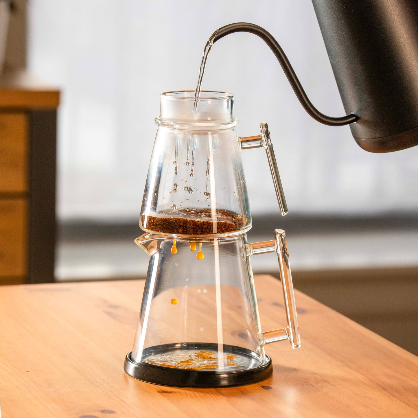 100% Glass No-Filter Coffee Maker