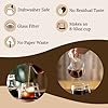 100% Glass No-Filter Coffee Maker