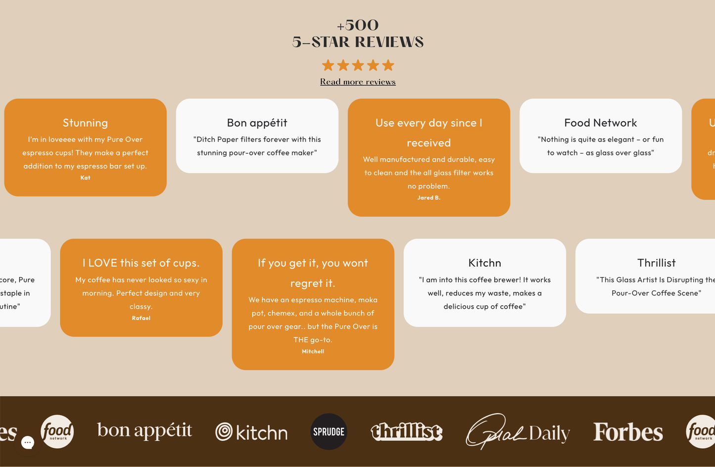 100% Glass No-Filter Coffee Maker