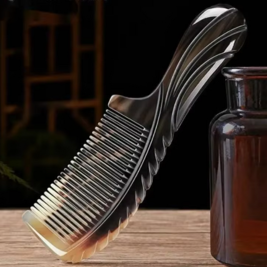 Comb Carved From a Buffalo Horn