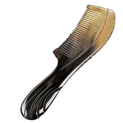 Comb Carved From a Buffalo Horn