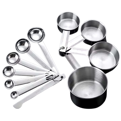10-Pack Stainless Steel Measuring Cups